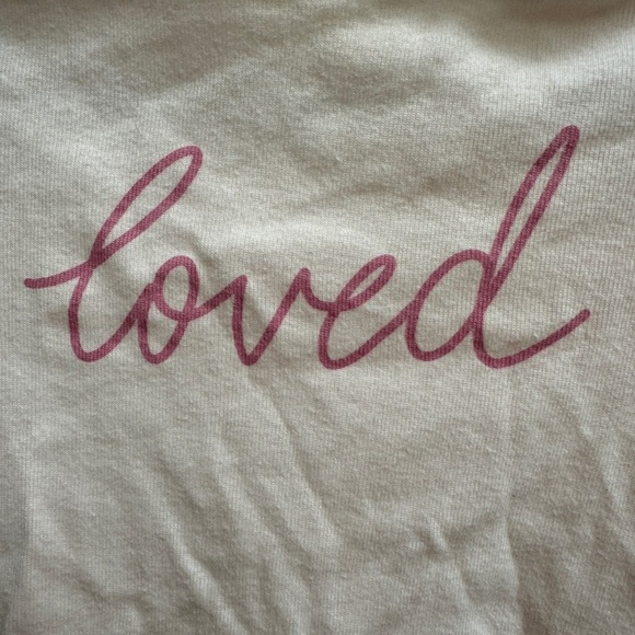 Cloud Island 12M Light Pink Loved Long Sleeve Girls Onesie Bodysuit - Picture 2 of 4